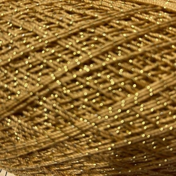 4 Aunt Lydia's Metallic Crochet Thread Gold Gold - Picture 1 of 7
